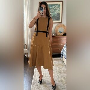 Honey Seed Mustard Midi Dress